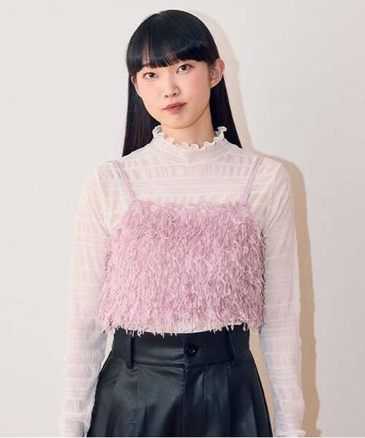 Feather Vest,Blue gray, large image number 16