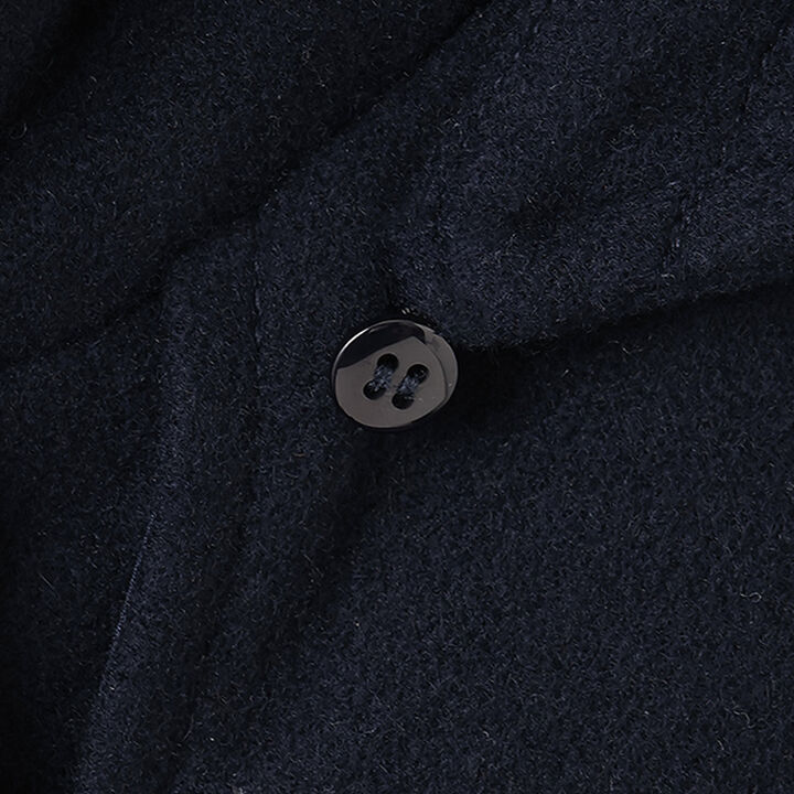 [Graduation Attire] Lightweight Quilted Lined Long Duffle Coat,Navy, medium image number 17