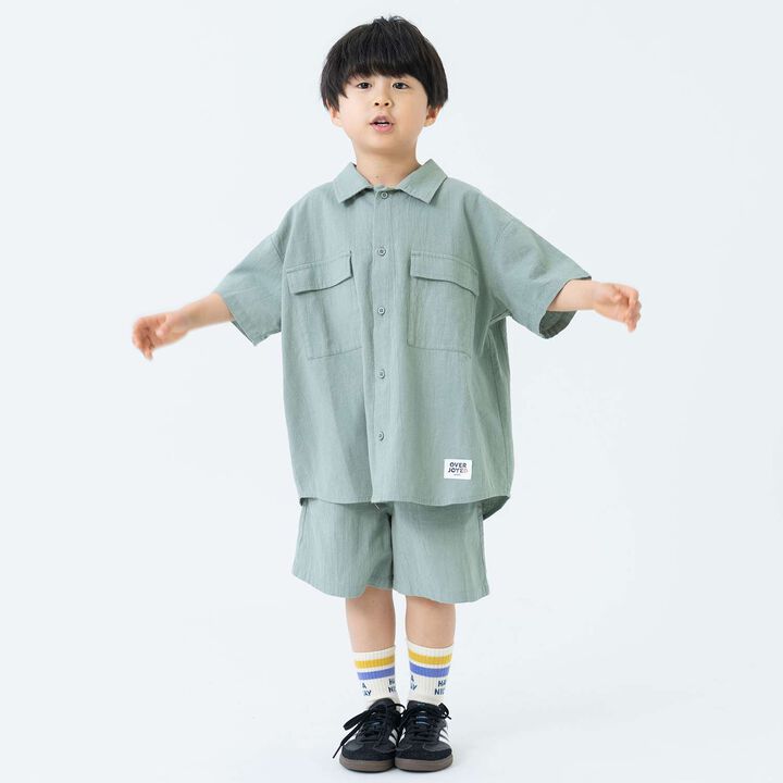 Wide Silhouette Outfit Set,Green, medium image number 0