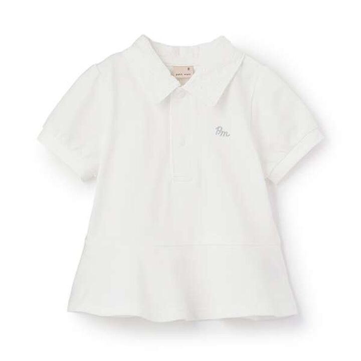[Link] Peplum Polo Shirt,Light pink, medium image number 11
