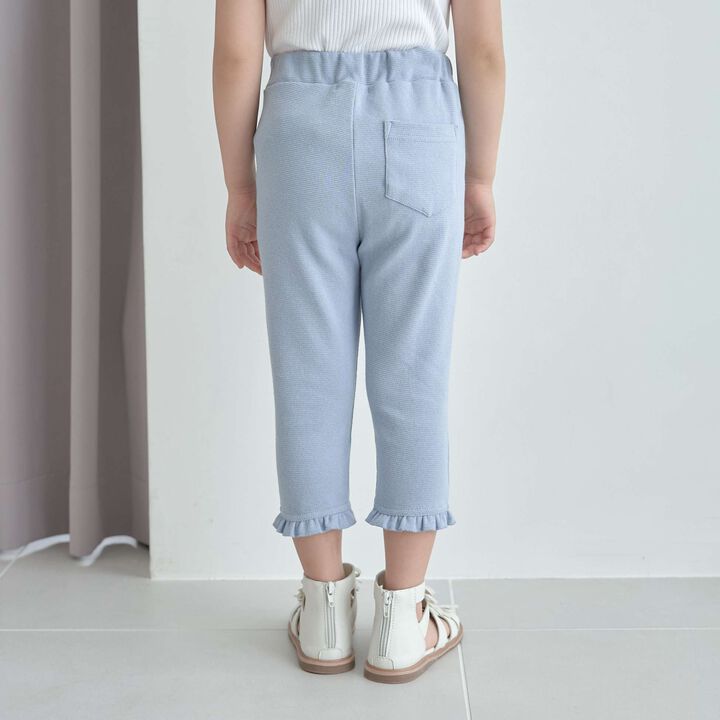 Ruffled Cool Touch Capri Pants,Sax blue, medium image number 9