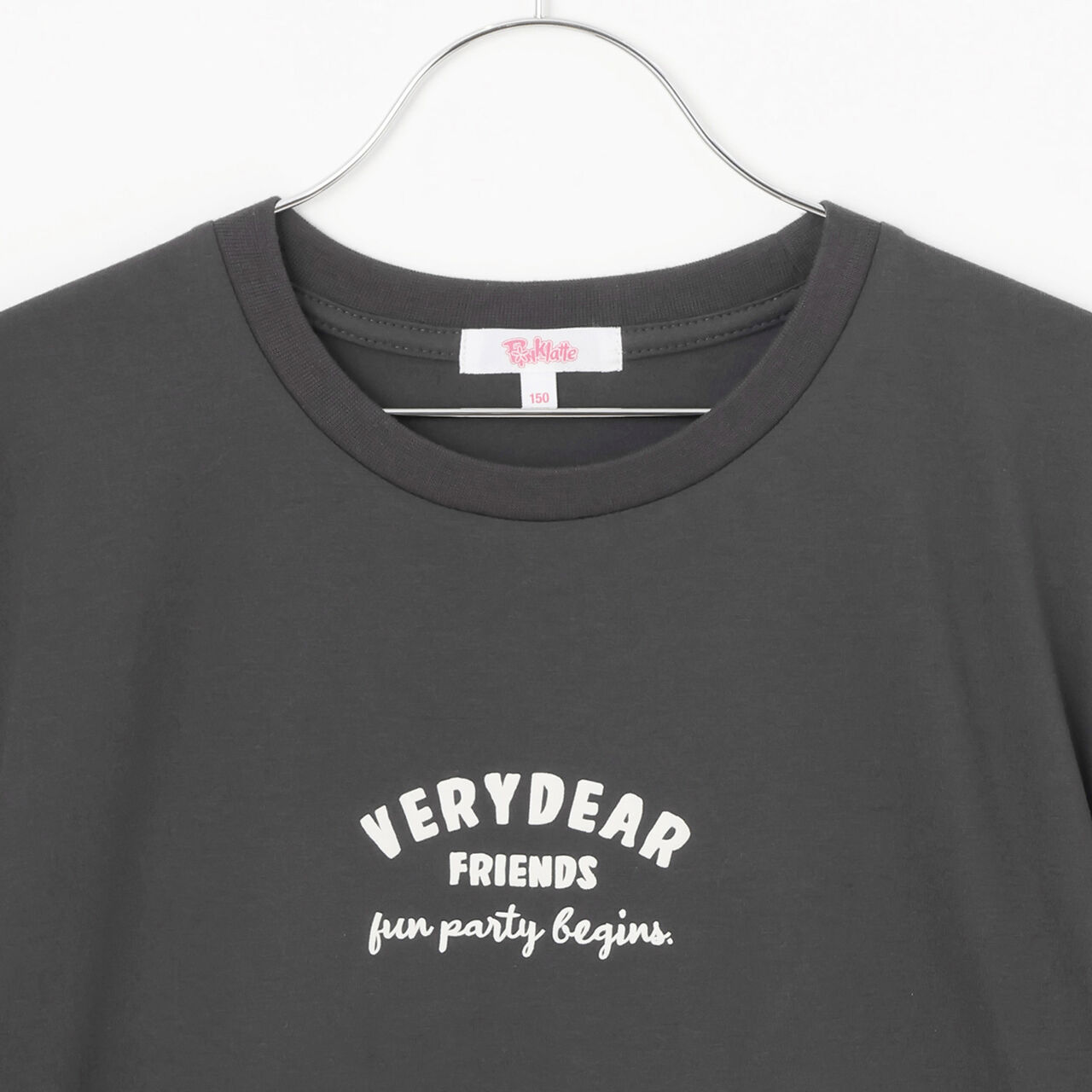 Daily Price Gradient Bear Short-Sleeve Tunic T-Shirt,Charcoal gray, large image number 2