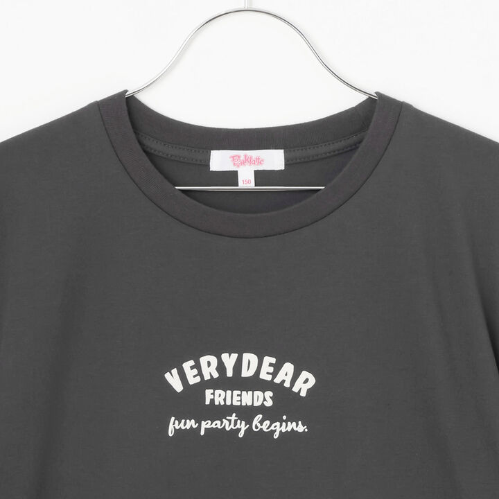 Daily Price Gradient Bear Short-Sleeve Tunic T-Shirt,Charcoal gray, medium image number 2