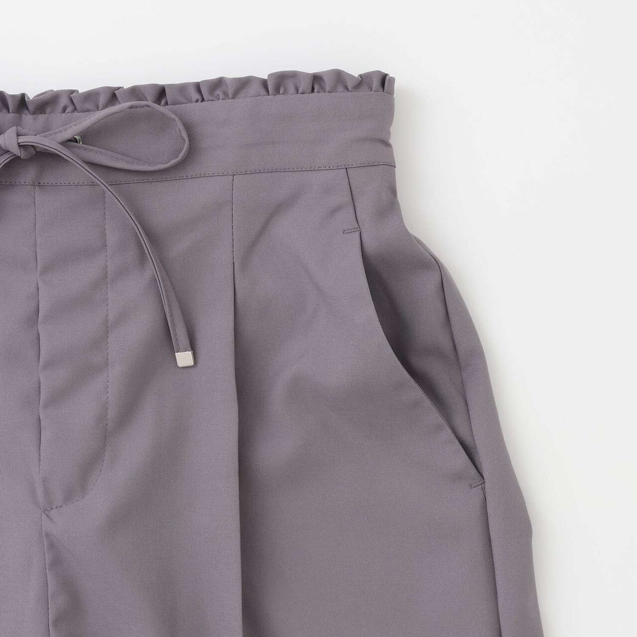 Wide Straight Easy Pants,Gray, large image number 3