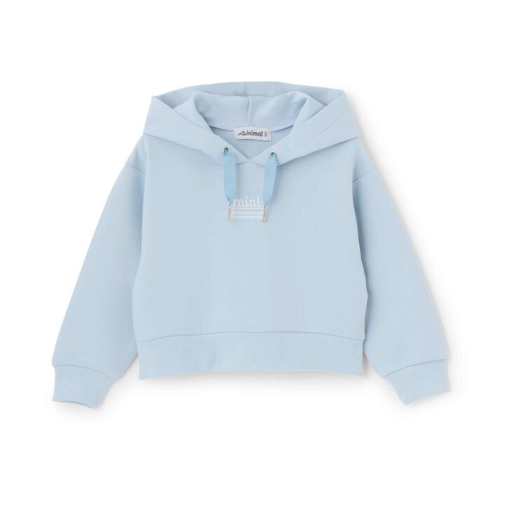 Anti-Stain Puffed Sweatshirt Hoodie / Cardboard,Sax blue, medium image number 21