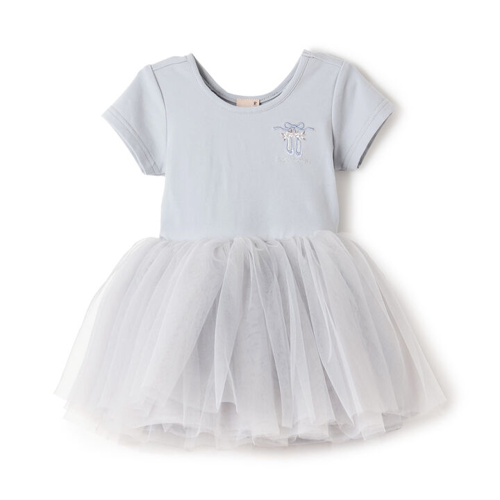 Ballet Tulle One-Piece Dress,Light blue, medium image number 5