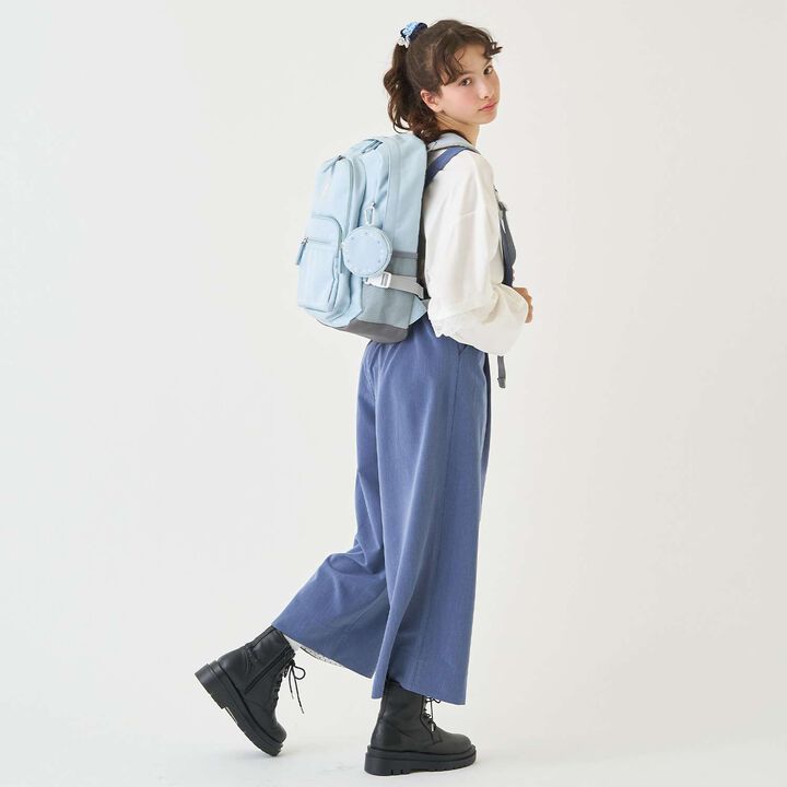 23L Water-Repellent Round Pouch School Backpack,Light blue, medium image number 31