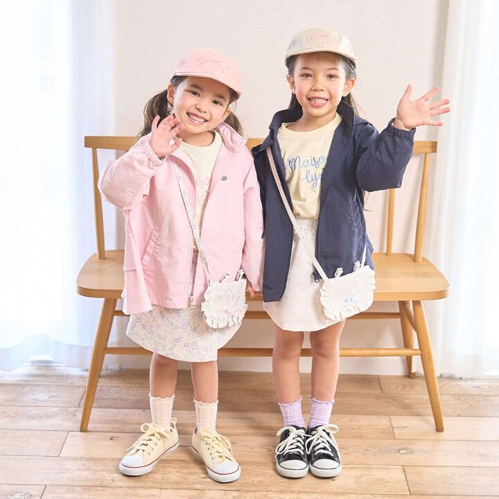 [School-Ready] [Water-Repellent, Anti-Stain, Durable, UV] Frill Detachable Pocket with Ribbon,Blue gray, medium image number 23