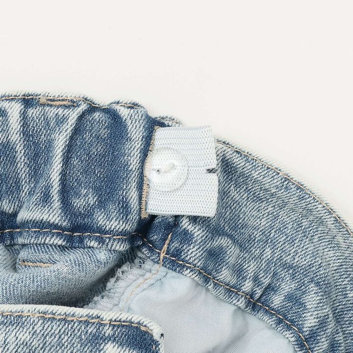 Lace-Up Ribbon Flare Denim Pants,Gray, medium image number 12