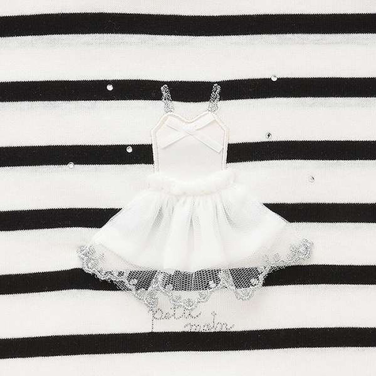 [Anti-stain/Link] Sparkling Motif T-Shirt,Off white, large image number 5