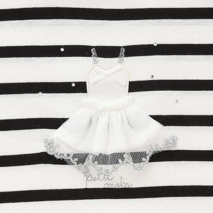 [Anti-stain/Link] Sparkling Motif T-Shirt,Off white, medium image number 5