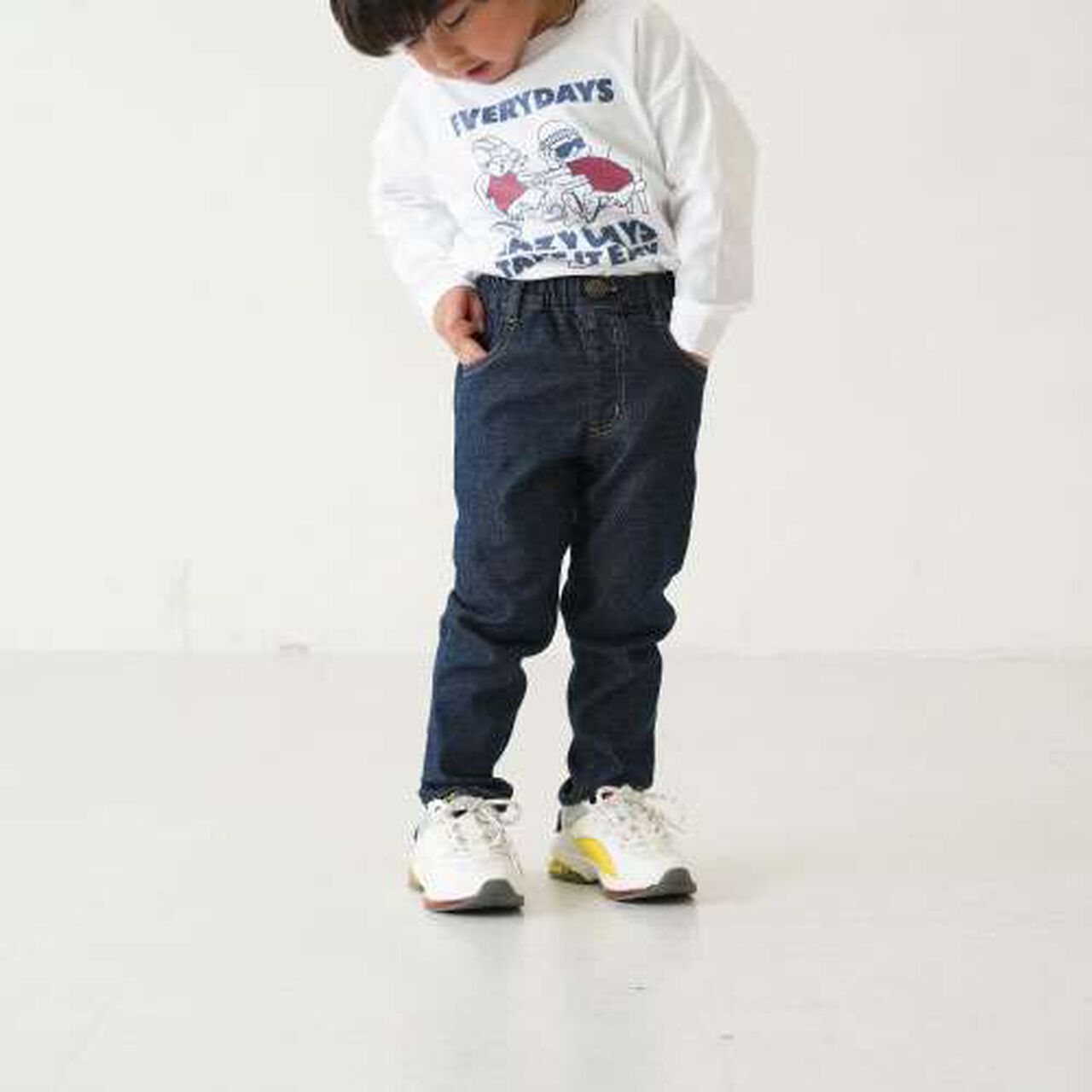 Stretch Denim Slim Pants,Blue, large image number 13