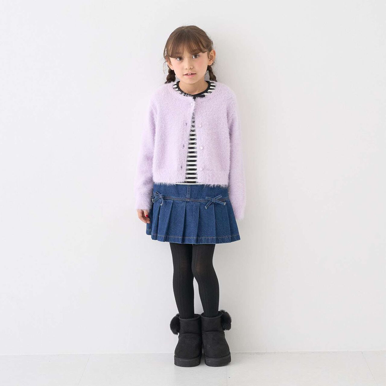 Shaggy Cardigan,Lavender, large image number 0