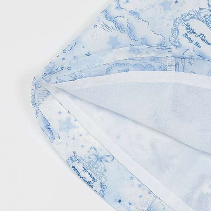 Frill Bow Tie Blouse,Blue, medium image number 14