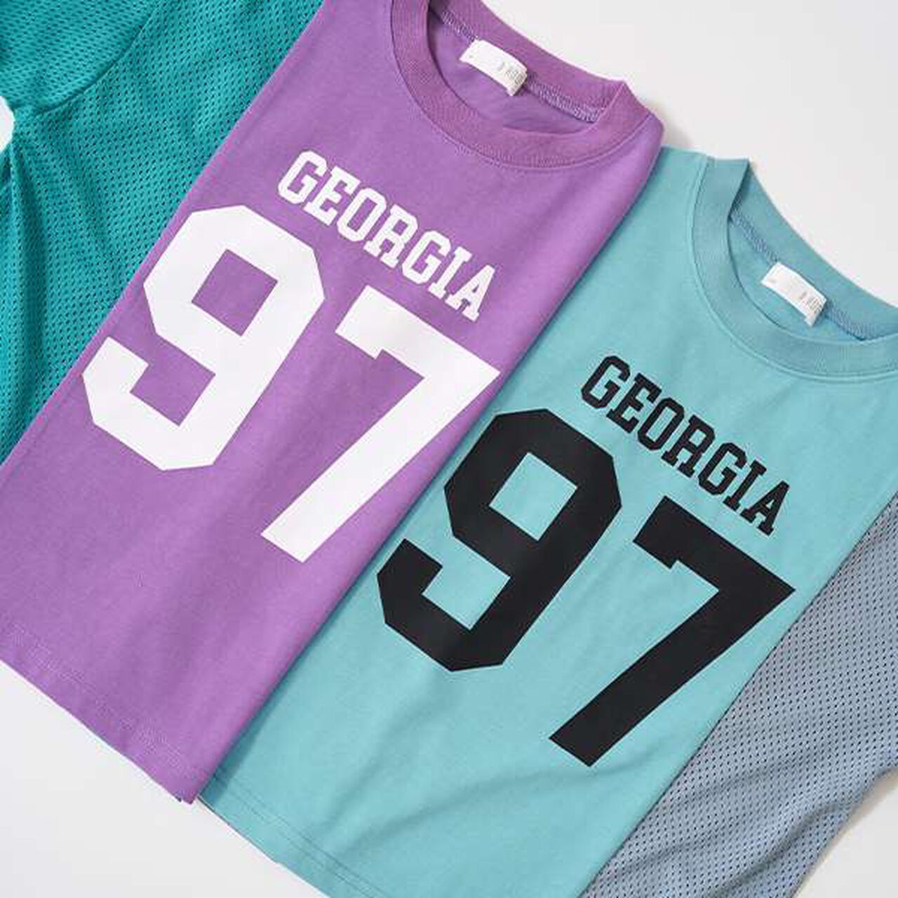 [Kaiteki Tenjiku] Bi-Color Big T-Shirt,Smoke white, large image number 4