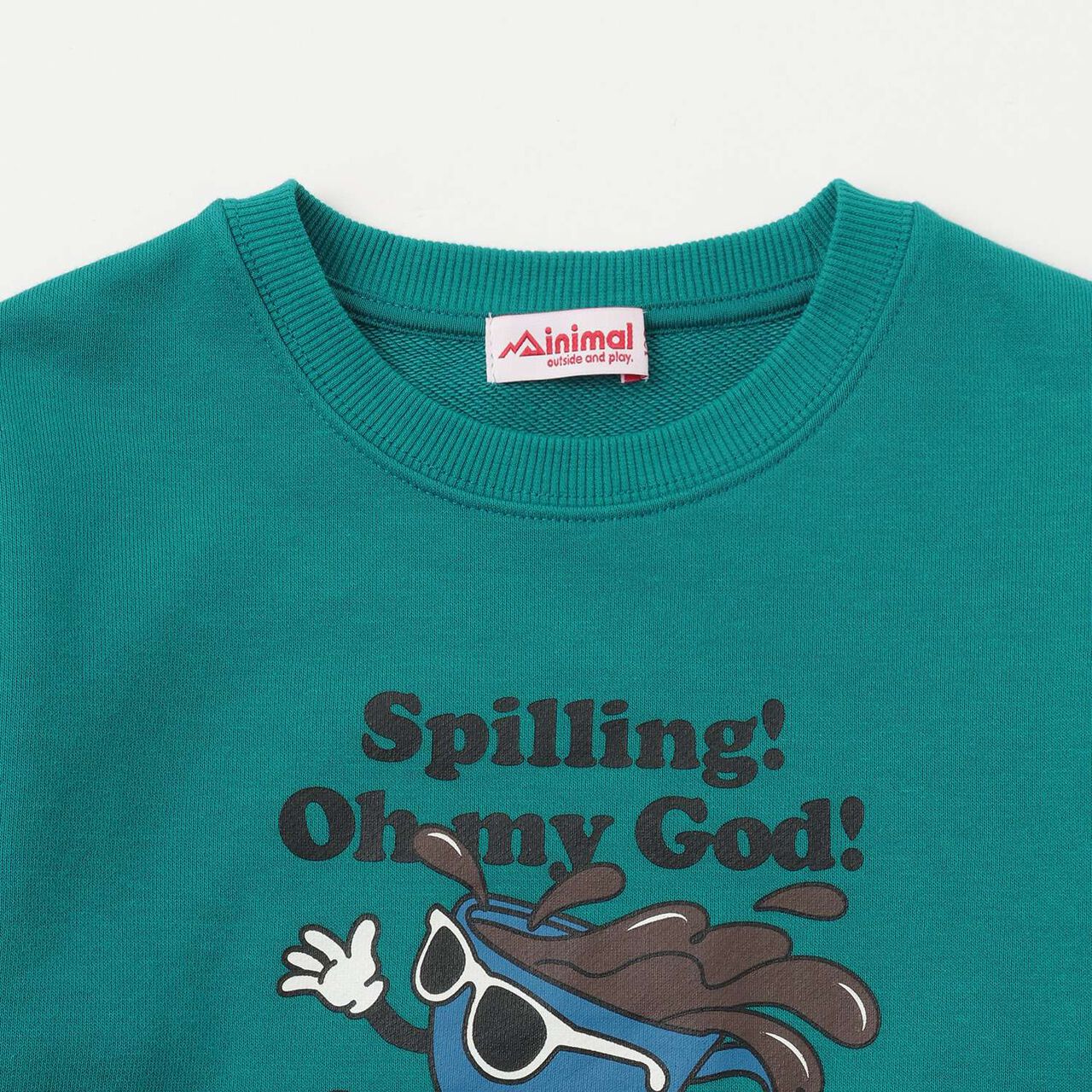 OMG Print Pullover,Blue green, large image number 2