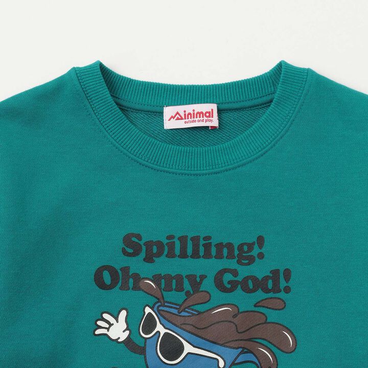 OMG Print Pullover,Blue green, medium image number 2