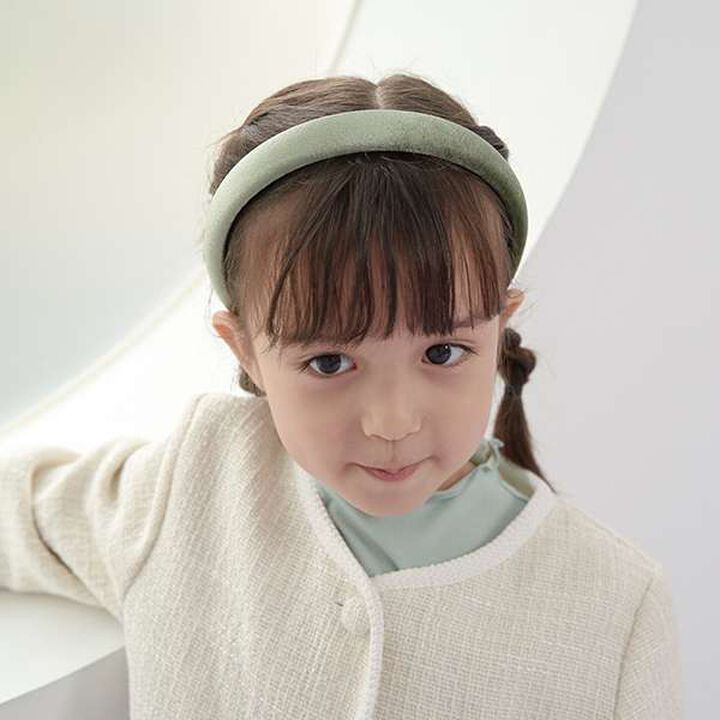 Velour Puffed Headband,Mustard, medium image number 12