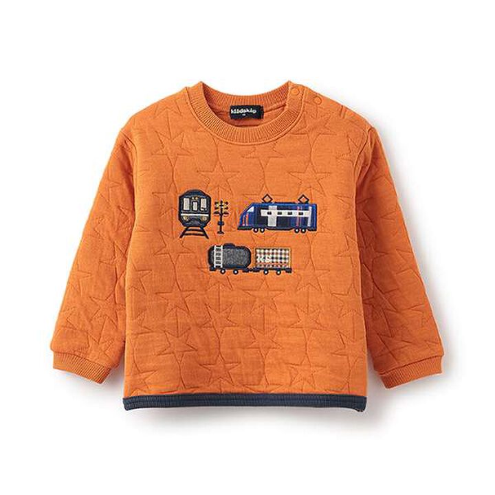 Train Appliqu&eacute; Star Quilted Sweatshirt,Light beige, medium image number 13