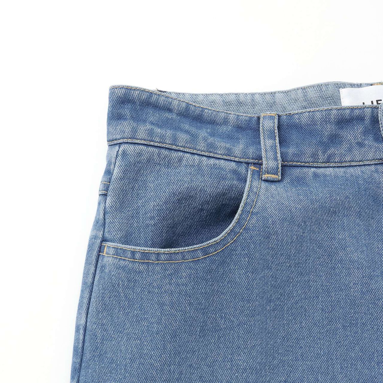 Denim Barrel Pants,Navy, large image number 4