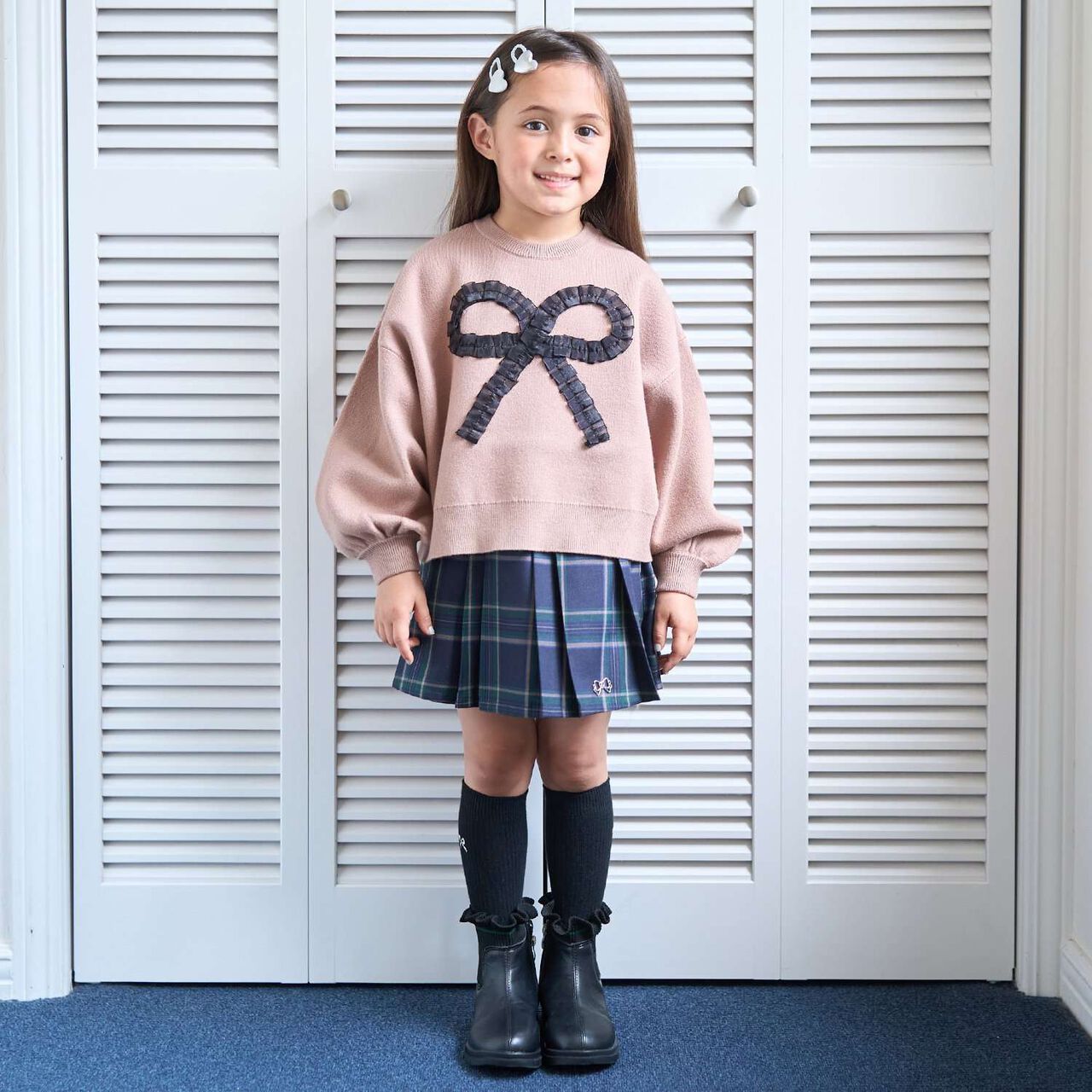 Marshmallow Comfort Machine Washable Heart & Ribbon Assortment Sweater,Emerald green, large image number 24