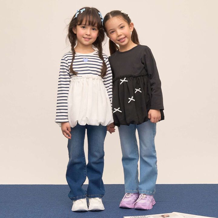 Quick-Dry UV Non-Crumbling Either Way Is Fine Muteki T Balloon Peplum Tops,Lavender, medium image number 33