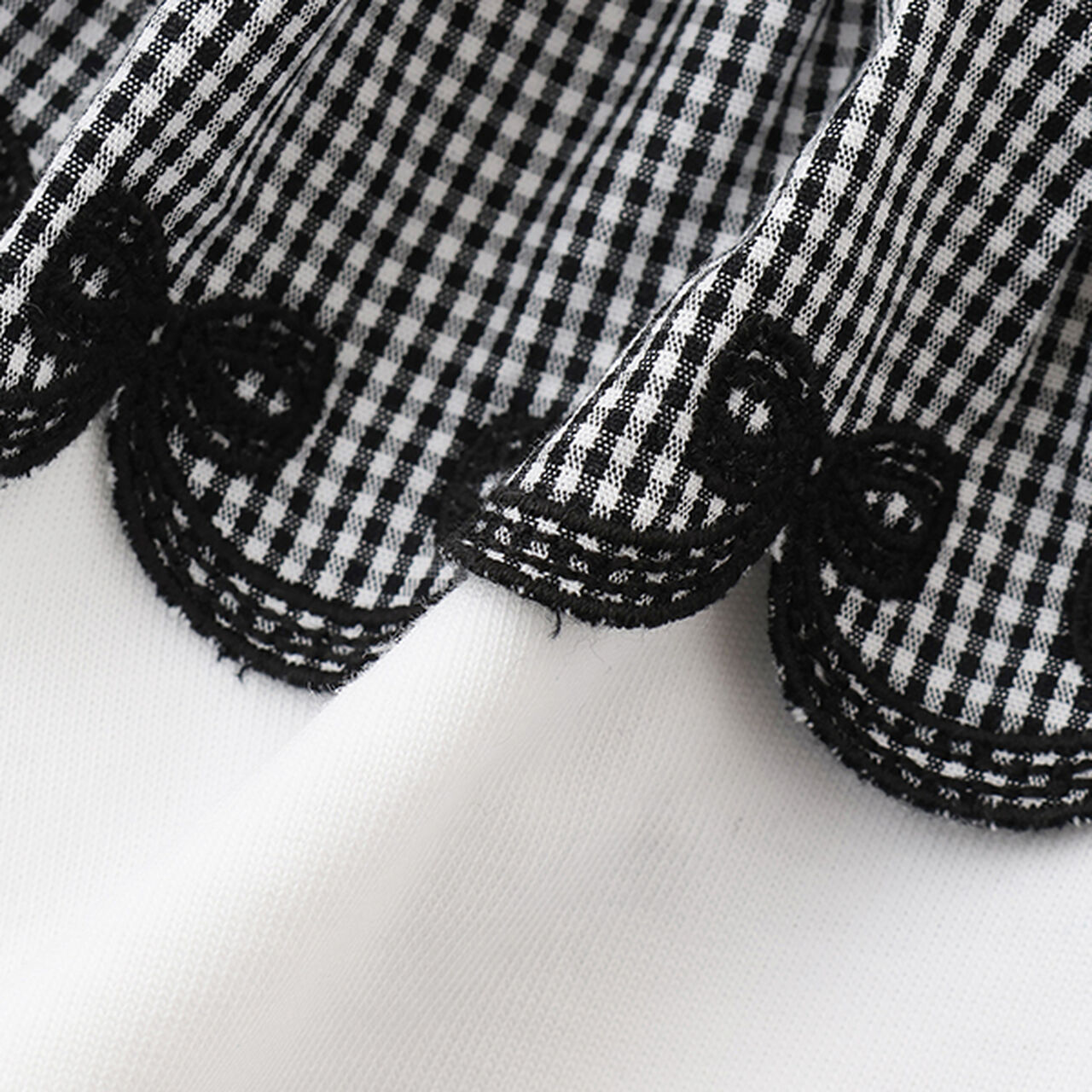 Cutwork Camisole Tunic & T-Shirt Set,Blue, large image number 9