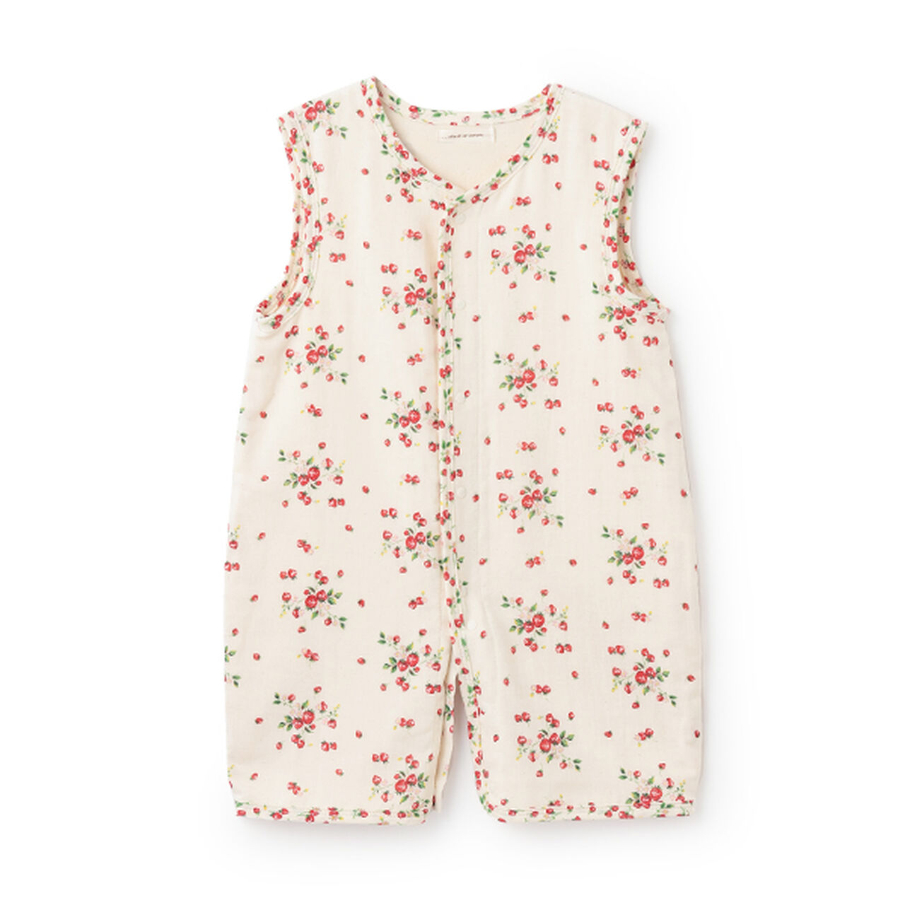 Wild Strawberry Gauze Sleeper,Pearl white, large image number 2