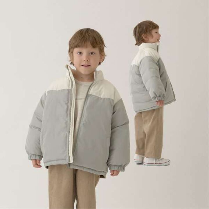 Versatile Bi-Color Puff Jacket,Camel, medium image number 20