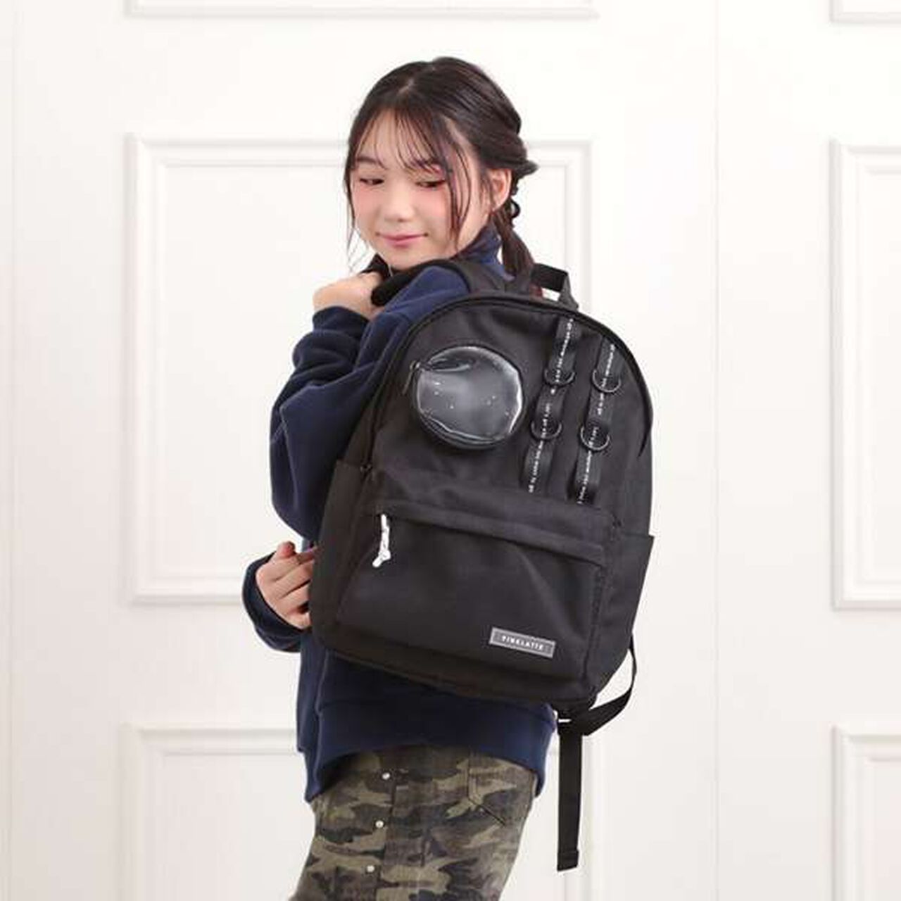 Mall-Style Multi-Pocket Backpack,Black, large image number 17