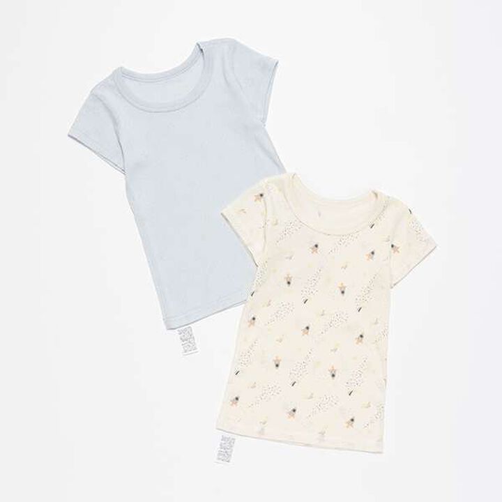 Short Sleeve Undershirt 2-Pack,Blue gray, medium image number 11