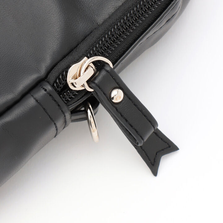 Mezzo Piano Mama Frill Ribbon Smartphone Shoulder Bag,Black, medium image number 4