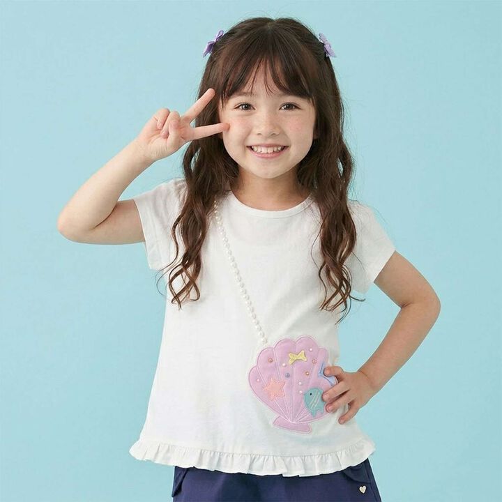 [Restocked] Shell Pochette-Style Trompe-l'&oelig;il T-Shirt,, medium