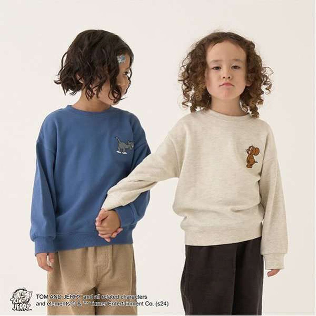 Tom and Jerry Embroidered Sweatshirt,Black, large image number 4