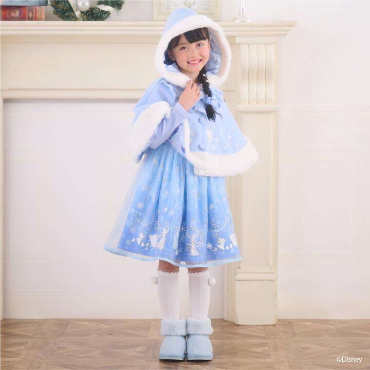 [Elsa] Frozen Character Poncho,, medium