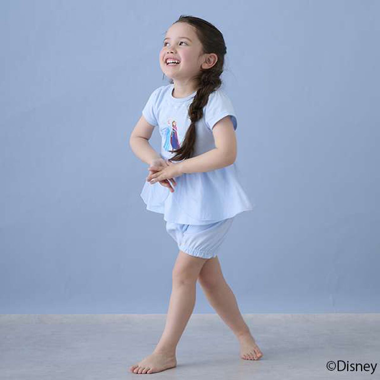 [Disney] Peplum Pajamas,Light blue, large image number 6