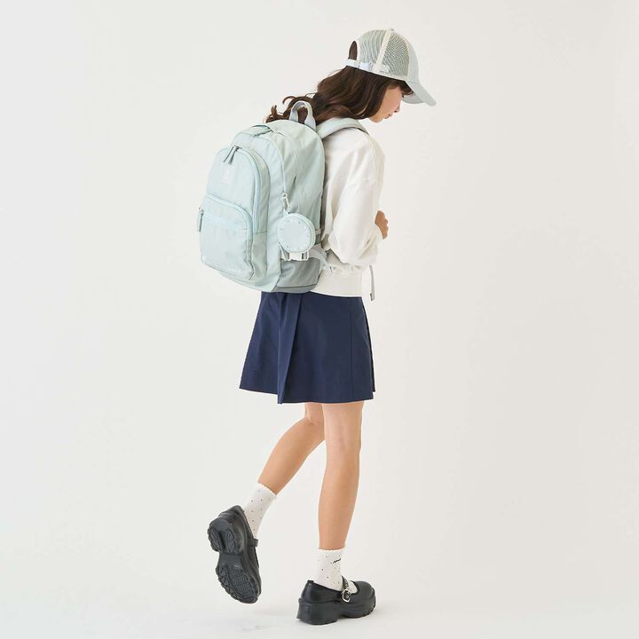 23L Water-Repellent Round Pouch School Backpack,Light blue, medium image number 30