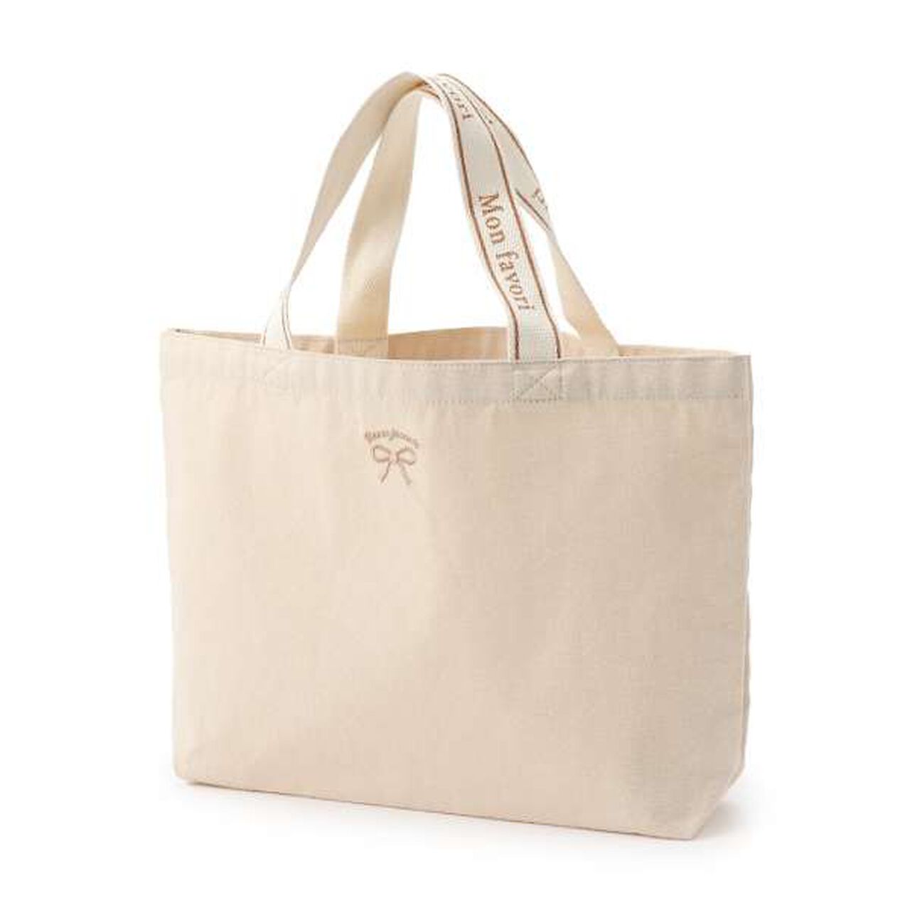 [GOOD PRICE] Recycled Cotton Ribbon Embroidery Tote,Lavender, large image number 8