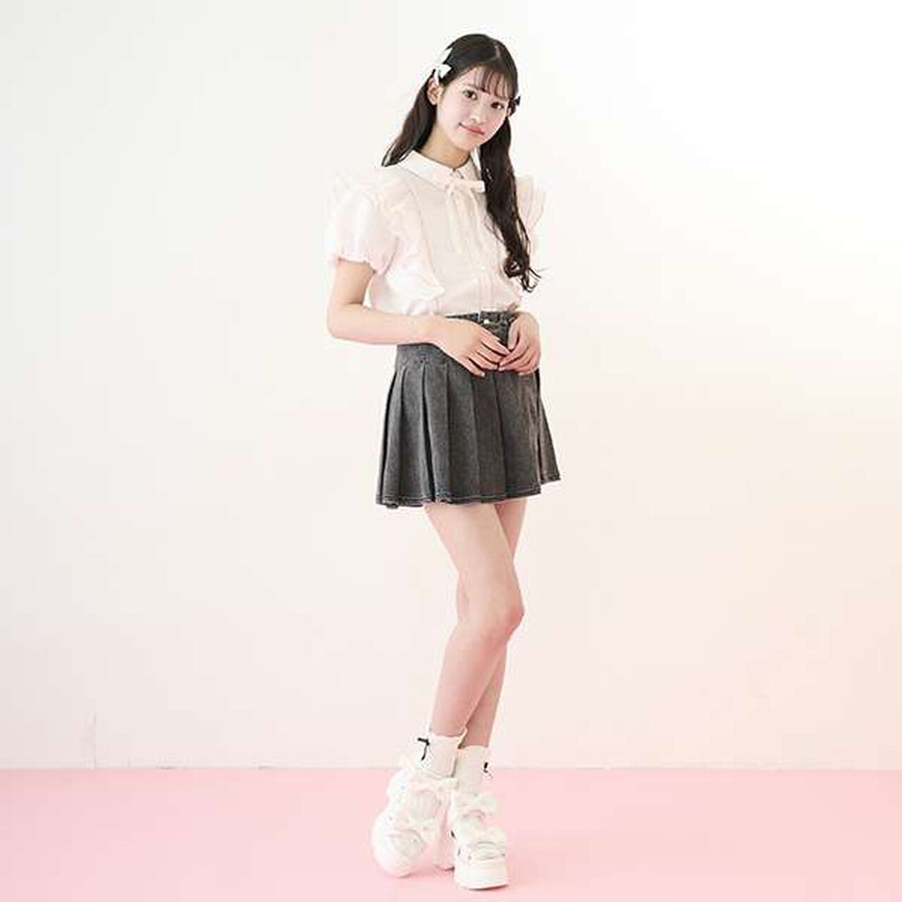 Double Ribbon Sport Sandals,White, large image number 25