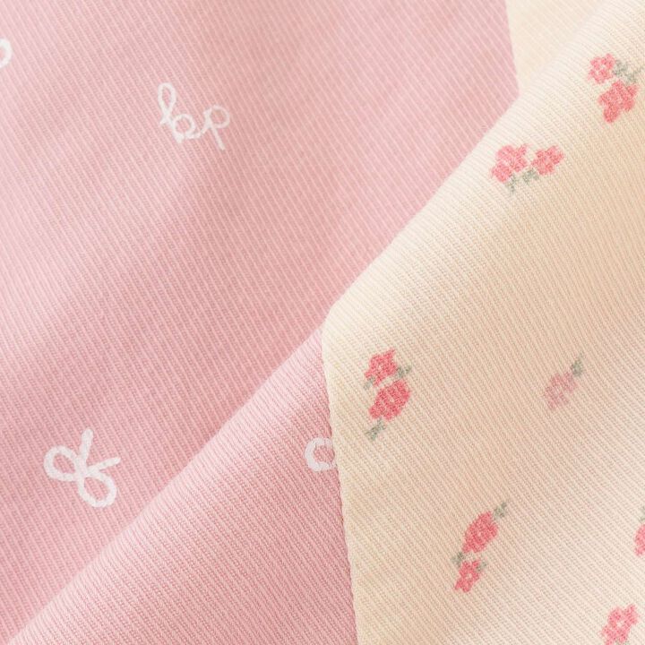 Denim All-Over Print Jumper Skirt,Pink, medium image number 8