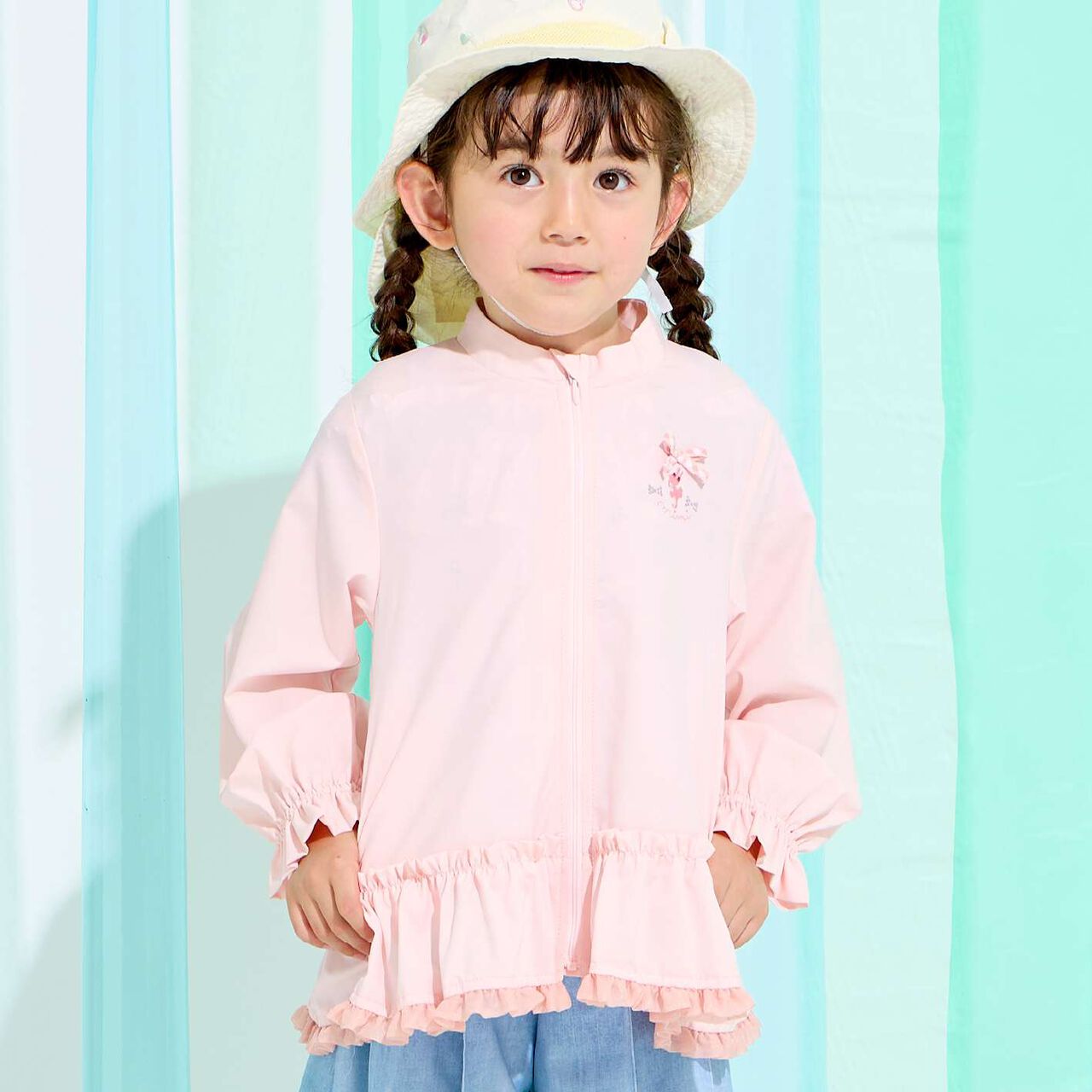 [Pattern Appears When Wet!] Land and Water Use UV Jacket,Pink, large image number 0
