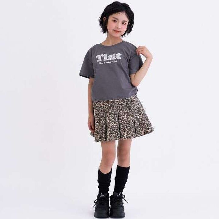 [Cool Touch] Side Drawstring Appliqu&eacute; Short-Sleeve T-Shirt,Off white, medium image number 4
