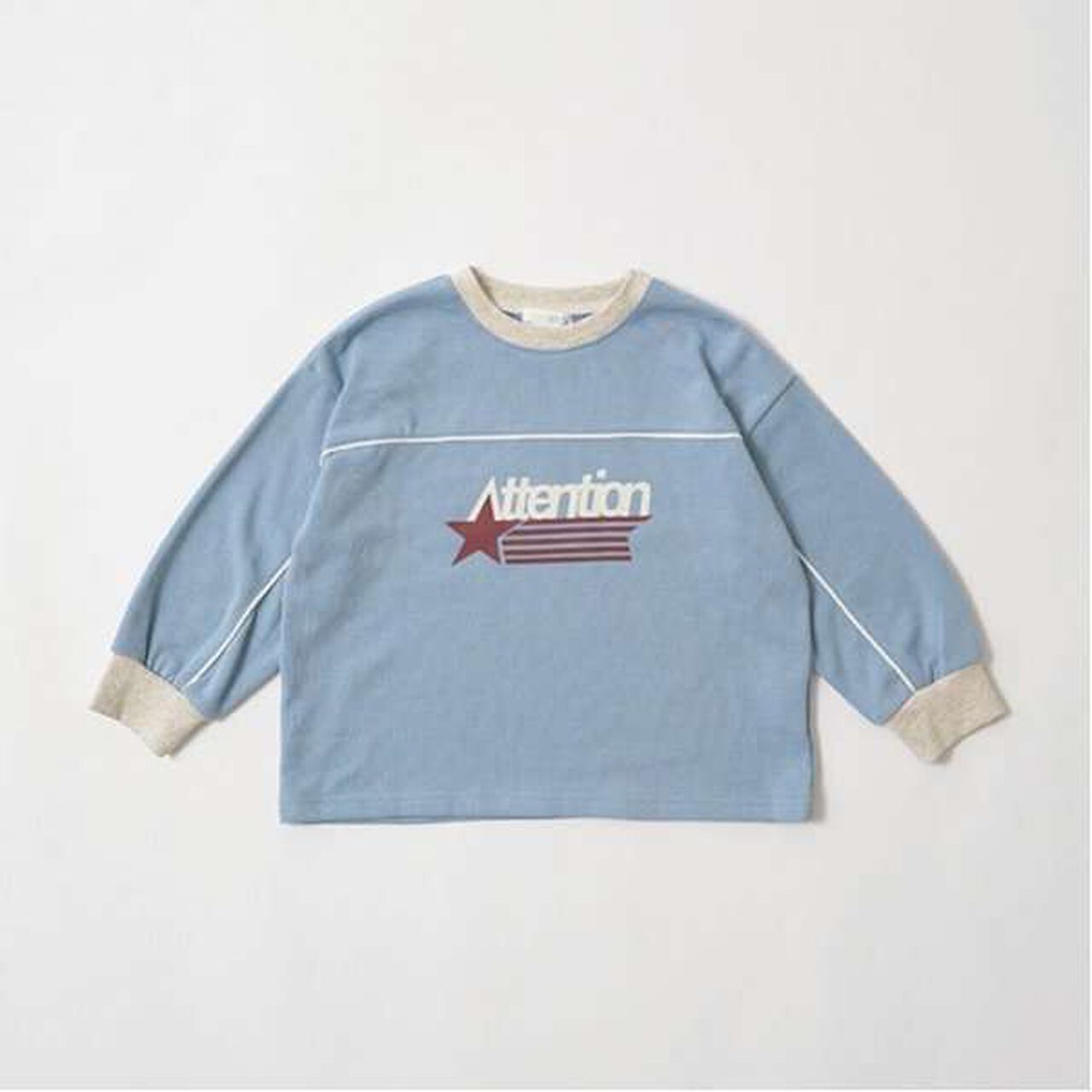 Pilling-Resistant Bi-Color Sweatshirt,Milky white, large image number 12