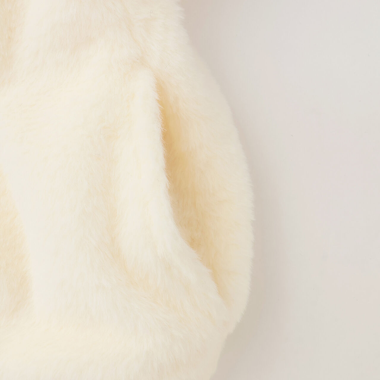 [milky coast] Cat Ear Fur Hoodie,Ivory, large image number 20