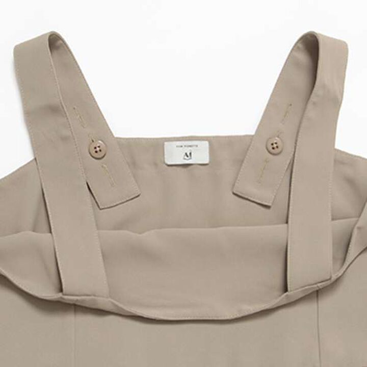 [AMI] Pleated Jumper Skirt,Black, medium image number 3