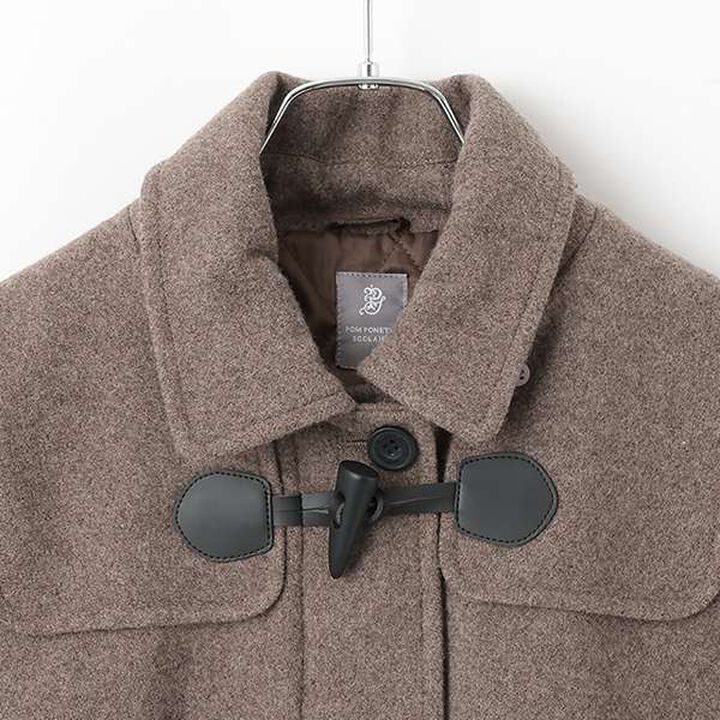 [Graduation Attire] Lightweight Quilted Lining Mid-Length Duffle Coat,Navy, medium image number 3