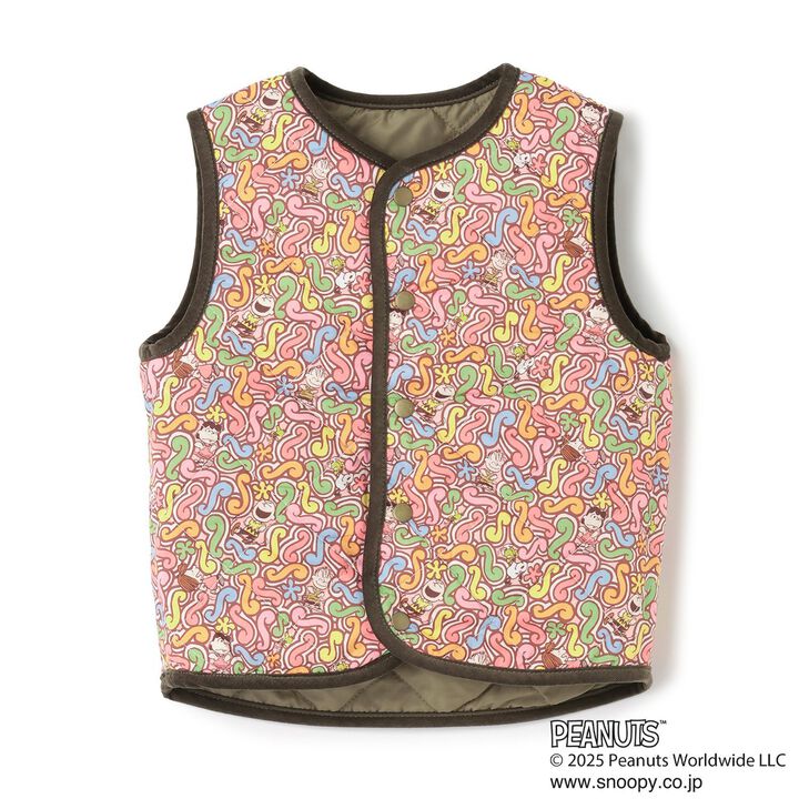 [PEANUTS] Reversible Vest,Black, medium image number 2