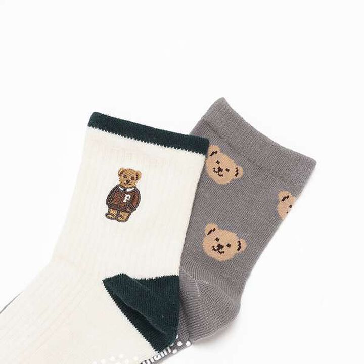 Bear Socks 2-Pack,Navy, medium image number 1