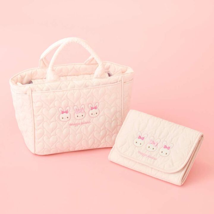 Mezzo Piano Mama Rabbit Appliqu&eacute; Mother-Child Multi Case,Light pink, medium image number 11