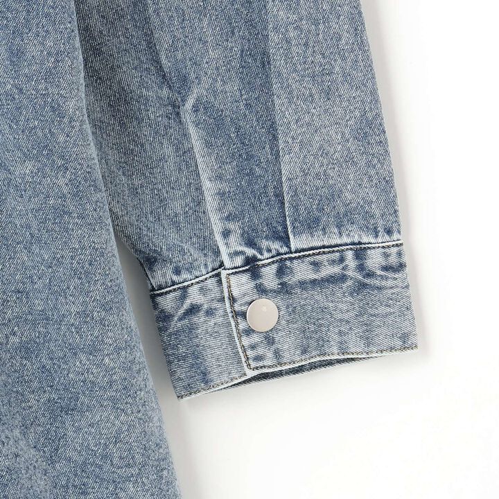 Denim Shirt Dress,Black, medium image number 11